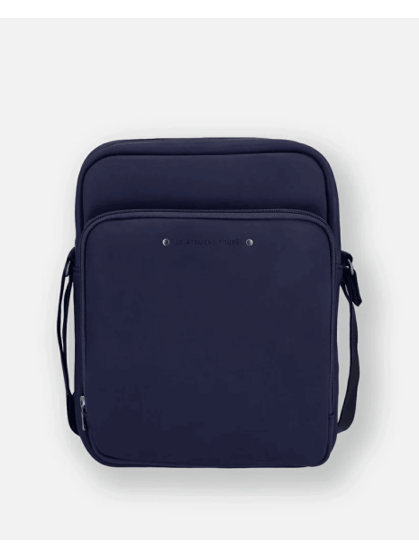 Les Ateliers Foures 9328 - CUIR DE VACHETTE - MARINE les ateliers fourès - baroudeur - sac h pélops sac-h-zip