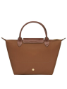 Longchamp 1621089 - NYLON ET CUIR - COGNAC sac longchamp pliage porté main s sacs-a-mains