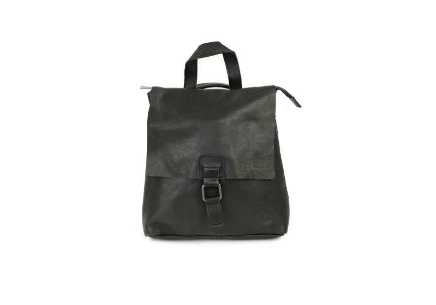 Bear Design CP2604 - CUIR DE VACHETTE - NOIR bear - sac à dos rabat Loisirs