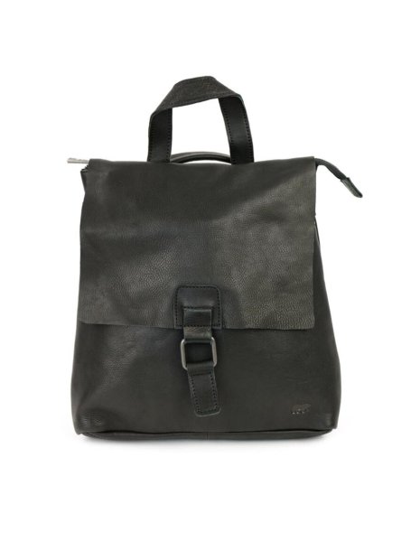 Bear Design CP2604 - CUIR DE VACHETTE - NOIR bear - sac à dos rabat loisirs