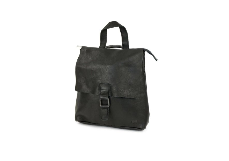 Bear Design CP2604 - CUIR DE VACHETTE - NOIR bear - sac à dos rabat Loisirs