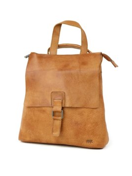 Bear Design CP2604 - CUIR DE VACHETTE - COGN bear - sac à dos rabat Loisirs