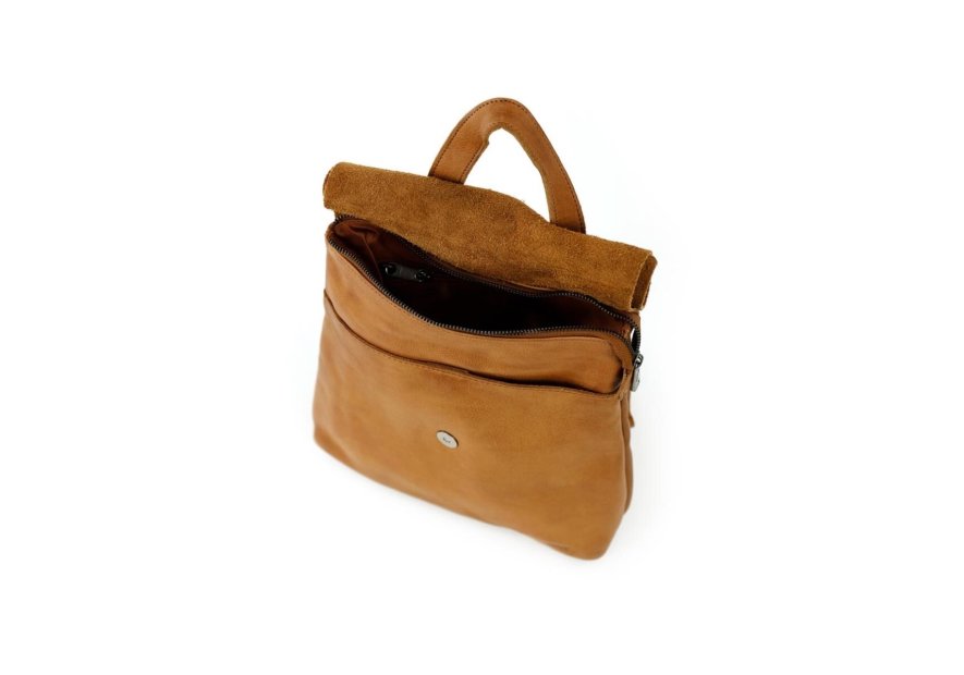 Bear Design CP2604 - CUIR DE VACHETTE - COGN bear - sac à dos rabat Loisirs