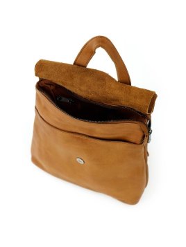 Bear Design CP2604 - CUIR DE VACHETTE - COGN bear - sac à dos rabat Loisirs