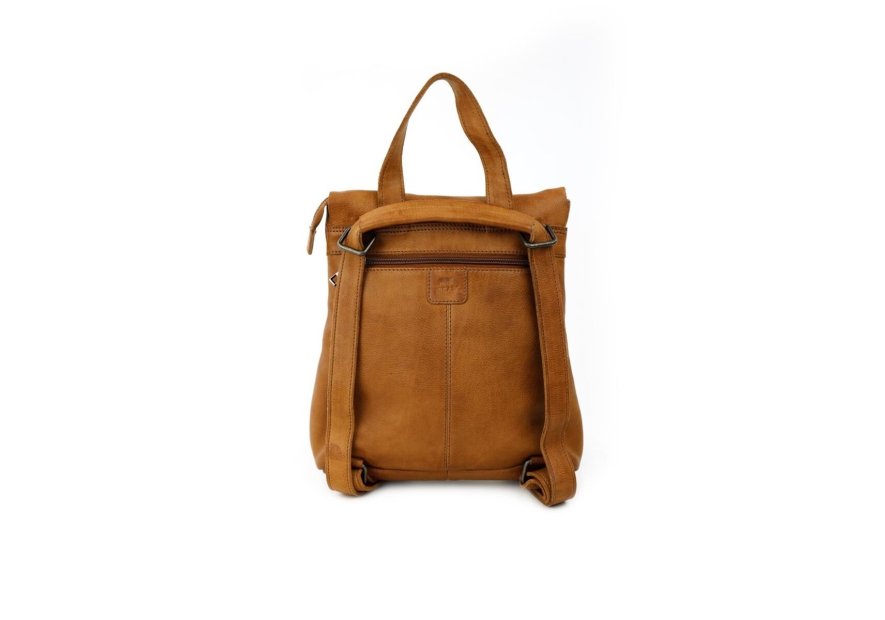 Bear Design CP2604 - CUIR DE VACHETTE - COGN bear - sac à dos rabat Loisirs