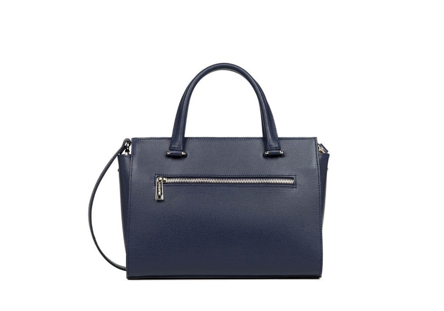 Lancaster 438-008 - CUIR DE VACHETTE - BLE sac porté main sierra Sacs à mains