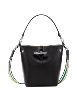 Longchamp 10229/HCN - CUIR DE VEAU - NOIR longchamp-roseau box-sac seau Sacs à mains