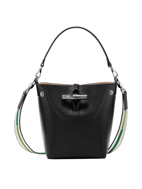 Longchamp 10229/HCN - CUIR DE VEAU - NOIR longchamp-roseau box-sac seau sacs-a-mains