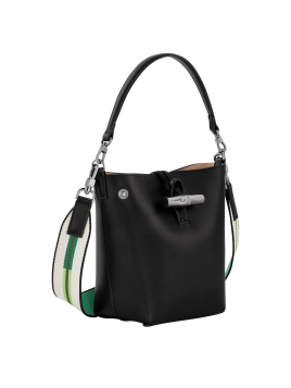 Longchamp 10229/HCN - CUIR DE VEAU - NOIR longchamp-roseau box-sac seau Sacs à mains