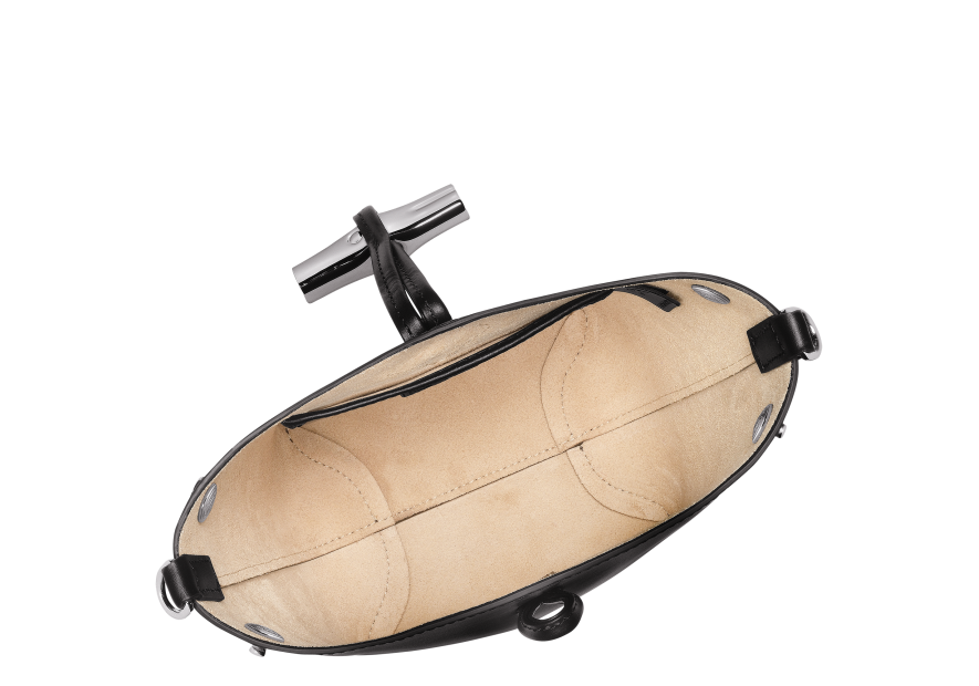 Longchamp 10229/HCN - CUIR DE VEAU - NOIR longchamp-roseau box-sac seau Sacs à mains