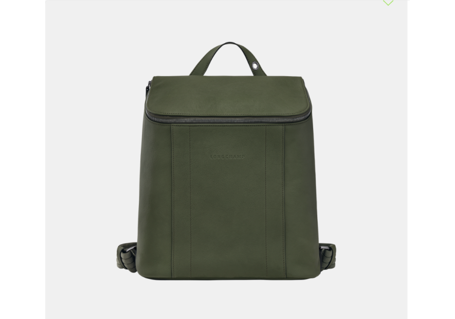 Longchamp 10243/HCV - CUIR DE VEAU - KAKI sac à dos m 3d Sac business