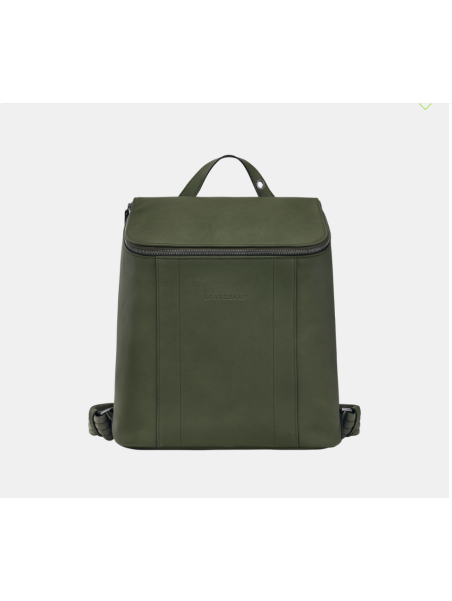 Longchamp 10243/HCV - CUIR DE VEAU - KAKI sac à dos m 3d Sac business