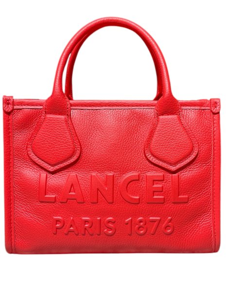 Lancel A12995 - CUIR DE VACHETTE - ROUG sac cabas lancel jour de lancel sacs-a-mains