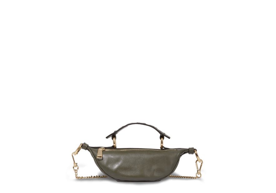 Lancel A12526 - CUIR DE VACHETTE - KAKI sac banane mini lancel origami Sacs à mains