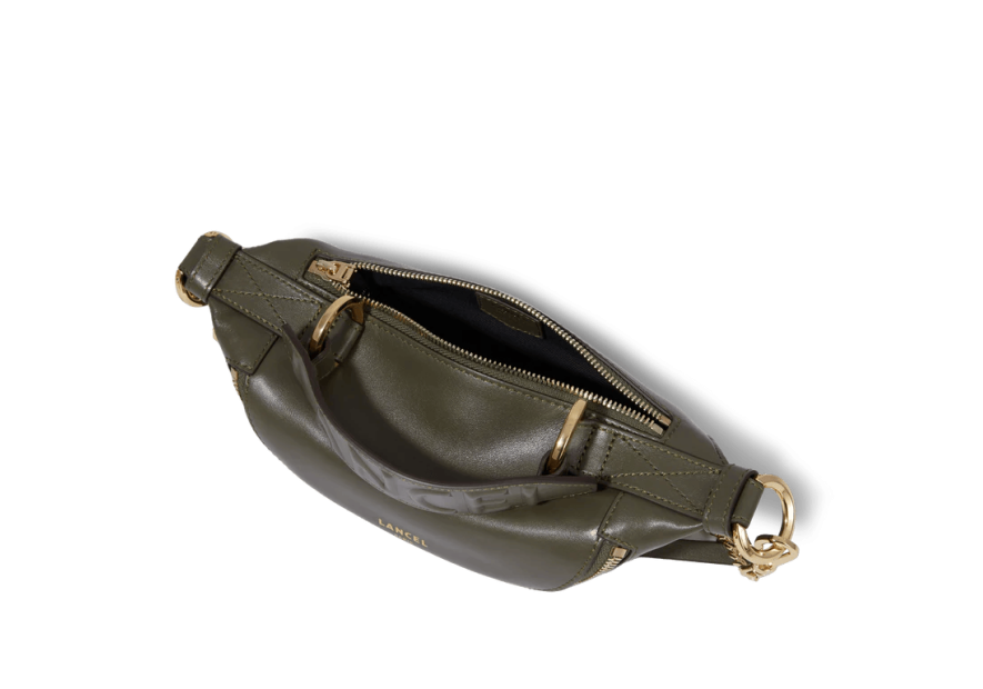 Lancel A12526 - CUIR DE VACHETTE - KAKI sac banane mini lancel origami Sacs à mains