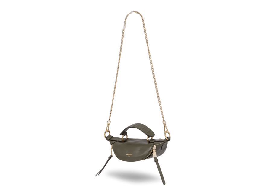 Lancel A12526 - CUIR DE VACHETTE - KAKI sac banane mini lancel origami Sacs à mains