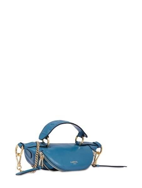 Lancel A12526 - CUIR DE VACHETTE - BLEU sac banane mini lancel origami Sacs à mains