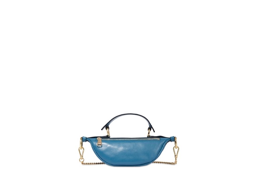Lancel A12526 - CUIR DE VACHETTE - BLEU sac banane mini lancel origami Sacs à mains