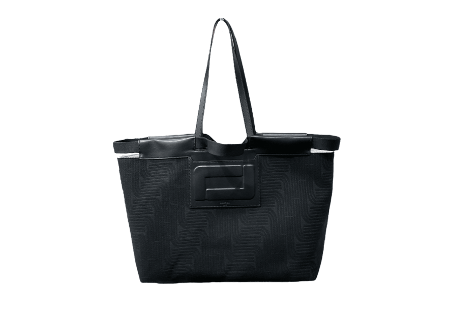 Lancel A12775 - RAPHIA/CUIR - NOIR cabas porté épaule camille shopping