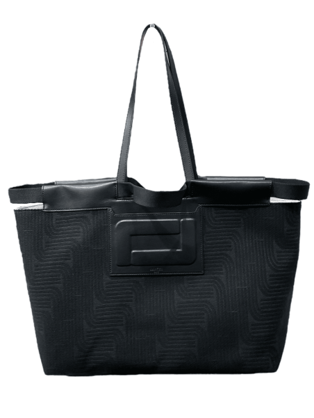 Lancel A12775 - RAPHIA/CUIR - NOIR cabas porté épaule camille shopping