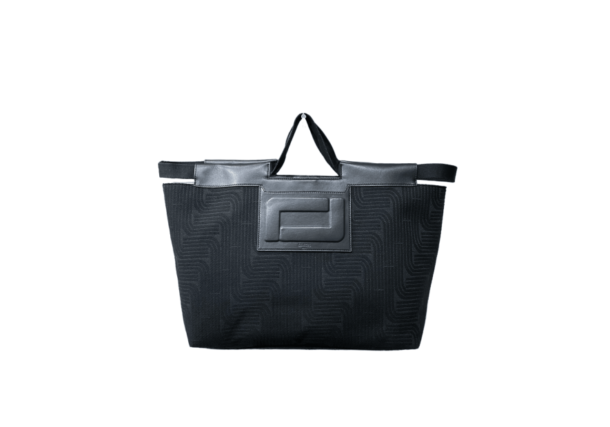 Lancel A12775 - RAPHIA/CUIR - NOIR cabas porté épaule camille shopping