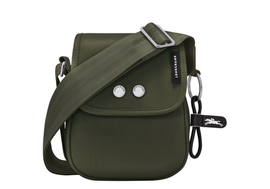 Longchamp 10246/HEK - CUIR DE VEAU - KAKI pochette xs très paris Sacs à mains