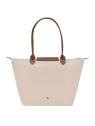 Longchamp 1899089 - NYLON ET CUIR - PAPIER sac cabas l le pliage original format étudiant sac-a-main-shopping-toile-ou-cuir