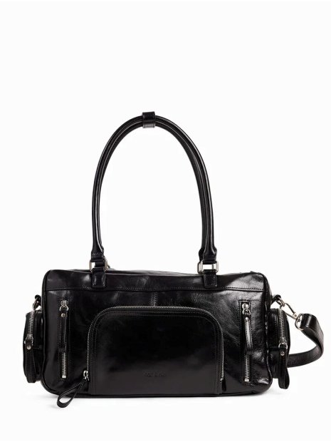 Nat & Nin MACY POCKET - CUIR DE VACHETTE - nat&nin - macy pocket - shopping bowling sac-a-main-shopping-toile-ou-cuir