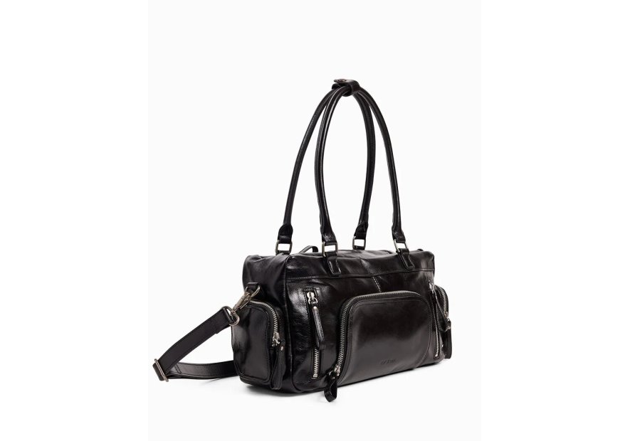 Nat & Nin MACY POCKET - CUIR DE VACHETTE - nat&nin - macy pocket - shopping bowling shopping