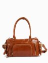 Nat & Nin MACY POCKET - CUIR DE VACHETTE - nat&nin - macy pocket - shopping bowling sac-a-main-shopping-toile-ou-cuir