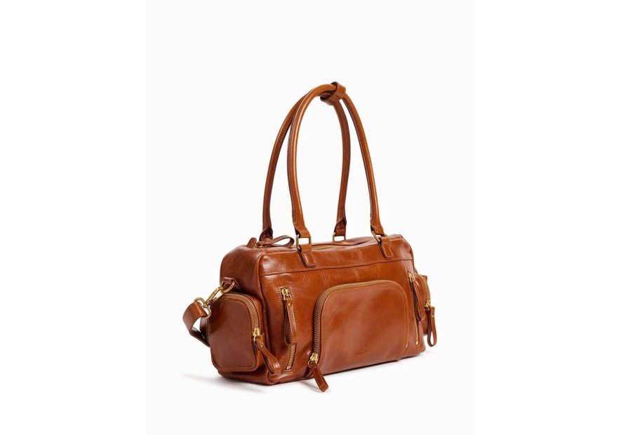 Nat & Nin MACY POCKET - CUIR DE VACHETTE - nat&nin - macy pocket - shopping bowling shopping