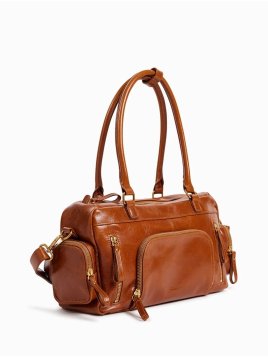 Nat & Nin MACY POCKET - CUIR DE VACHETTE - nat&nin - macy pocket - shopping bowling shopping