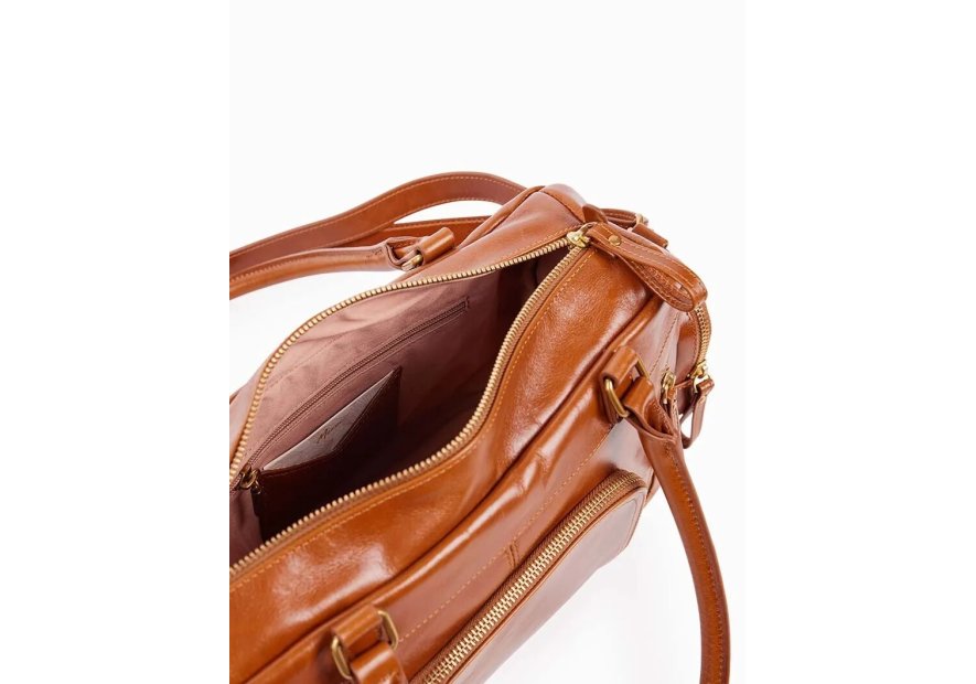 Nat & Nin MACY POCKET - CUIR DE VACHETTE - nat&nin - macy pocket - shopping bowling shopping