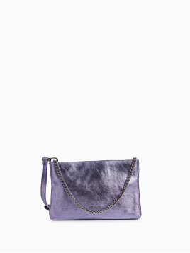 Nat & Nin MOLLY - CUIR DE VACHETTE - AQUA  nat&nin - molly - pochette chaine Sacs à mains