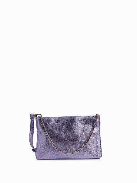 Nat & Nin MOLLY - CUIR DE VACHETTE - AQUA  nat&nin - molly - pochette chaine Sacs à mains