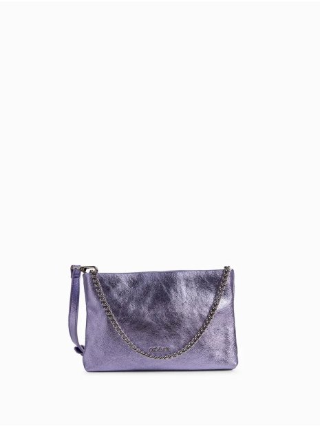 Nat & Nin MOLLY - CUIR DE VACHETTE - AQUA  nat&nin - molly - pochette chaine sacs-a-mains
