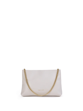 Nat & Nin MOLLY - CUIR DE VACHETTE - BLANC nat&nin - molly - pochette chaine Sacs à mains