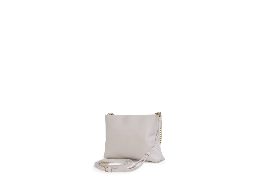 Nat & Nin MOLLY - CUIR DE VACHETTE - BLANC nat&nin - molly - pochette chaine Sacs à mains