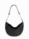 Nat & Nin RODEO - CUIR DE VACHETTE - NOIR sac besace demi lune rodéo sacs-a-mains