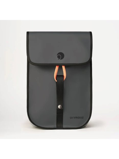 la virgule 12L - TOILE PVC BATEAU - ANTHRAC la virgule - petit gravelot - sac à dos loisirs