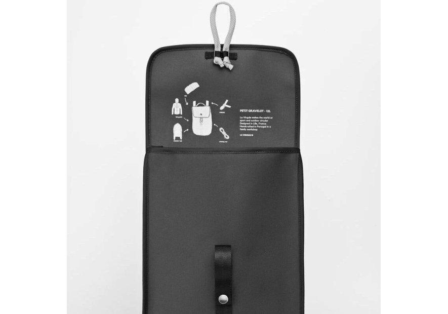 la virgule 12L - TOILE PVC BATEAU - ANTHRAC la virgule - petit gravelot - sac à dos Loisirs