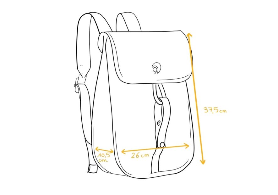 la virgule 12L - TOILE PVC BATEAU - ANTHRAC la virgule - petit gravelot - sac à dos Loisirs