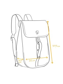 la virgule 12L - TOILE PVC BATEAU - ANTHRAC la virgule - petit gravelot - sac à dos Loisirs