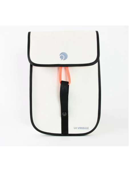 la virgule 12L - TOILE PVC BATEAU - BLANC-C la virgule - petit gravelot - sac à dos Loisirs