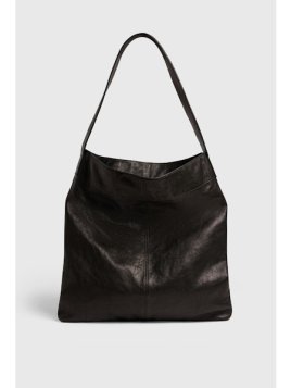 Gerard Darel LADY/462 - CUIR DE MOUTON - NOIR sac besace plate gérard darel lady Sacs à mains