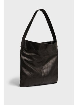 Gerard Darel LADY/462 - CUIR DE MOUTON - NOIR sac besace plate gérard darel lady Sacs à mains