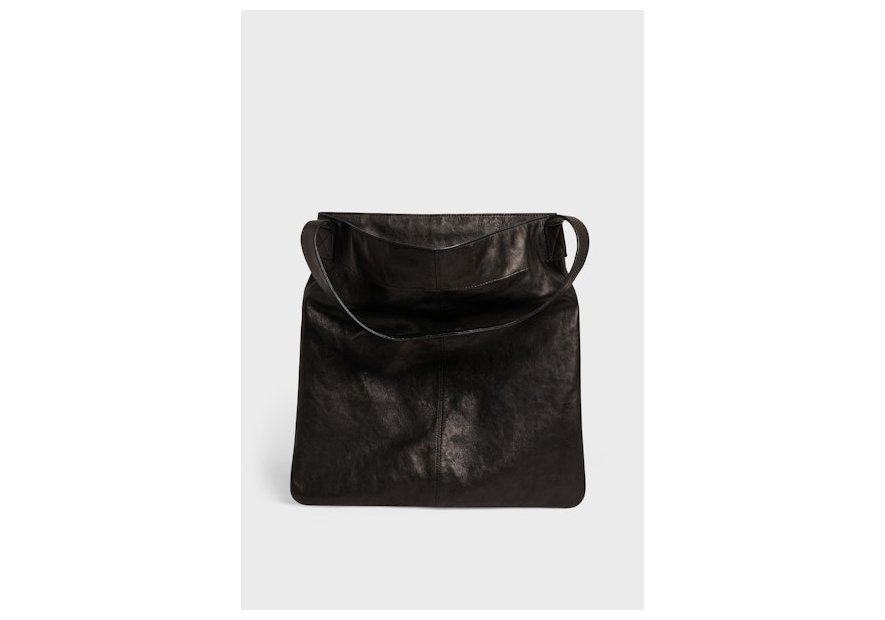 Gerard Darel LADY/462 - CUIR DE MOUTON - NOIR sac besace plate gérard darel lady Sacs à mains