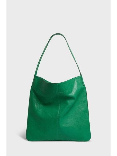 Gerard Darel LADY/462 - CUIR DE MOUTON - VERT sac besace plate gérard darel lady Sacs à mains