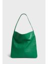 Gerard Darel LADY/462 - CUIR DE MOUTON - VERT sac besace plate gérard darel lady sacs-a-mains