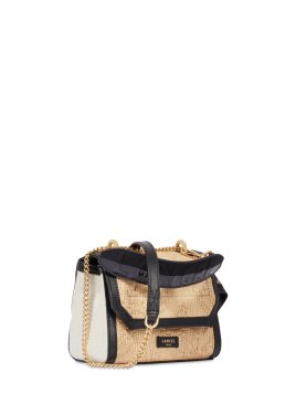 Lancel A12788 - RAPHIA/CUIR - NOIR lancel-ninon-sac a rabat s Sacs à mains